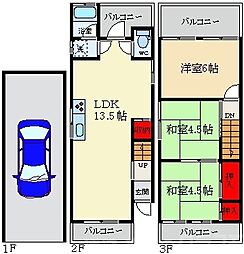寝屋川市美井町の一戸建て