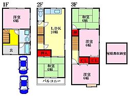 堀溝2丁目5-5　貸家