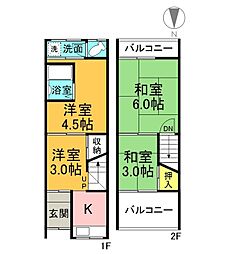 寝屋川市萱島東1丁目の一戸建て