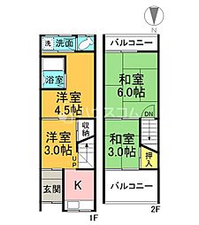 寝屋川市萱島東1丁目の一戸建て