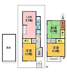 太秦緑が丘6-13貸家