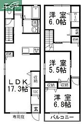 岡山市南区下中野の一戸建て