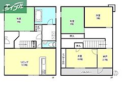 岡山市南区当新田の一戸建て