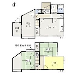 岡山市北区津倉町2丁目の一戸建て