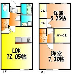 岡山市北区楢津の一戸建て