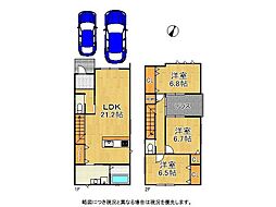 枚方市渚西1丁目　新築一戸建て　1号棟