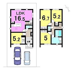 草津市野村5丁目　新築戸建　23-1-1号棟