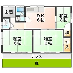 中浜町167番貸家群　D