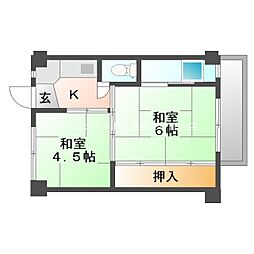 ビレッジハウス大岩1号棟 202