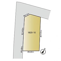 緑区北八朔町 建築条件無し売地