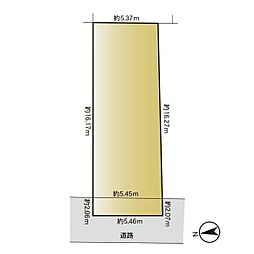 旭区中沢1丁目 建築条件なし売地