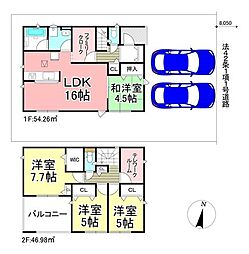 1号棟　クレイドルガーデン神栖市土合北第1全1棟