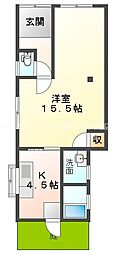 明野三丁目平屋借家 1