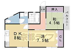 衣笠総門町貸家 2F