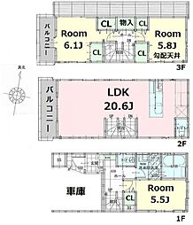 世田谷区池尻4丁目　新築分譲住宅　A号棟