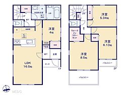 八潮市古新田　11期　新築一戸建て　全1棟 1号棟