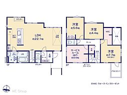 流山市向小金1丁目　4期　新築一戸建て　全2棟 1号棟