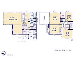 松戸市根木内　5期　新築一戸建て　全1棟 1号棟