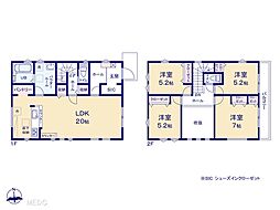 松戸市栗ヶ沢1期　新築一戸建て　全1棟 1号棟