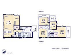 船橋市高根台6丁目　10期　新築一戸建て　全1棟 1号棟