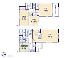 草加市金明町　新築一戸建て　全1棟 1号棟