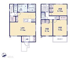 流山市加2丁目　2期　新築一戸建て　全2棟 1号地