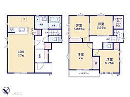 越谷市下間久里　新築一戸建て　全2棟 1号棟