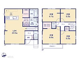 松戸市和名ケ谷　2期 　新築一戸建て　全2棟 1号棟