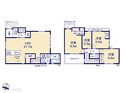 船橋市南三咲3丁目　3期　新築一戸建て　全1棟 1号棟