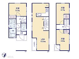 足立区皿沼3丁目　新築一戸建て　全1棟