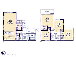 柏市逆井4丁目　6期　新築一戸建て　全2棟 1号棟