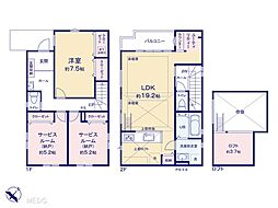 市川市新浜1丁目　2期　新築一戸建て　全2棟 1号棟