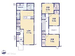 流山市南流山7丁目　1期　新築一戸建て 全2棟 2号地