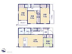 野田市宮崎新田第3　新築一戸建て　全4棟 3号棟