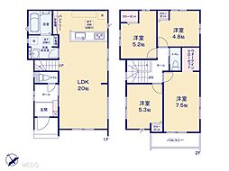 船橋市高根台6丁目8期　新築一戸建て　全3棟 1号棟