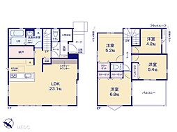 柏市増尾6丁目　9期　新築一戸建て　全4棟 4号棟