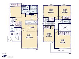 松戸市五香7丁目　26期　新築一戸建て　全2棟 1号棟