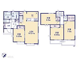 船橋市八木が谷2丁目　2期　新築一戸建て　全1棟 1号棟