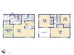 野田市中里第5　新築一戸建て　全2棟 2号棟