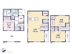 江戸川区篠崎町4丁目　新築一戸建て　全1棟 1号棟