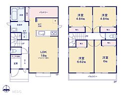 守谷市松前台1丁目 2期　新築一戸建て　全2棟 2号棟