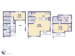 浦安市猫実2丁目　新築一戸建て　全1棟 1号棟