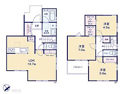 柏市緑ケ丘　2期　新築一戸建て　全2棟 2号地