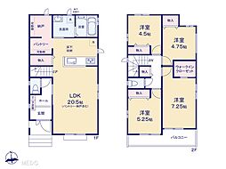 我孫子市つくし野2丁目　新築一戸建て　全3棟 3号棟