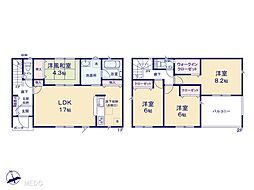 鎌ケ谷市中央2丁目 第4　新築一戸建て　全1棟 1号棟