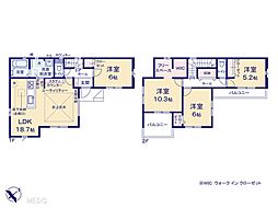 取手市白山7丁目　5期　新築一戸建て　全1棟 1号棟