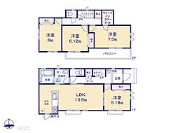 野田市吉春　2期　新築一戸建て　全6棟 D号棟