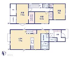 船橋市駿河台2丁目　新築一戸建て　全1棟