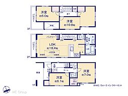 柏市あけぼの2丁目　2期　新築一戸建て　全2棟 2号棟