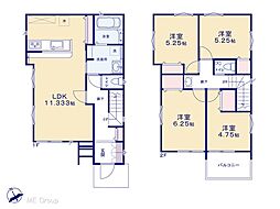 柏市花野井　新築一戸建て　全2棟 2号棟